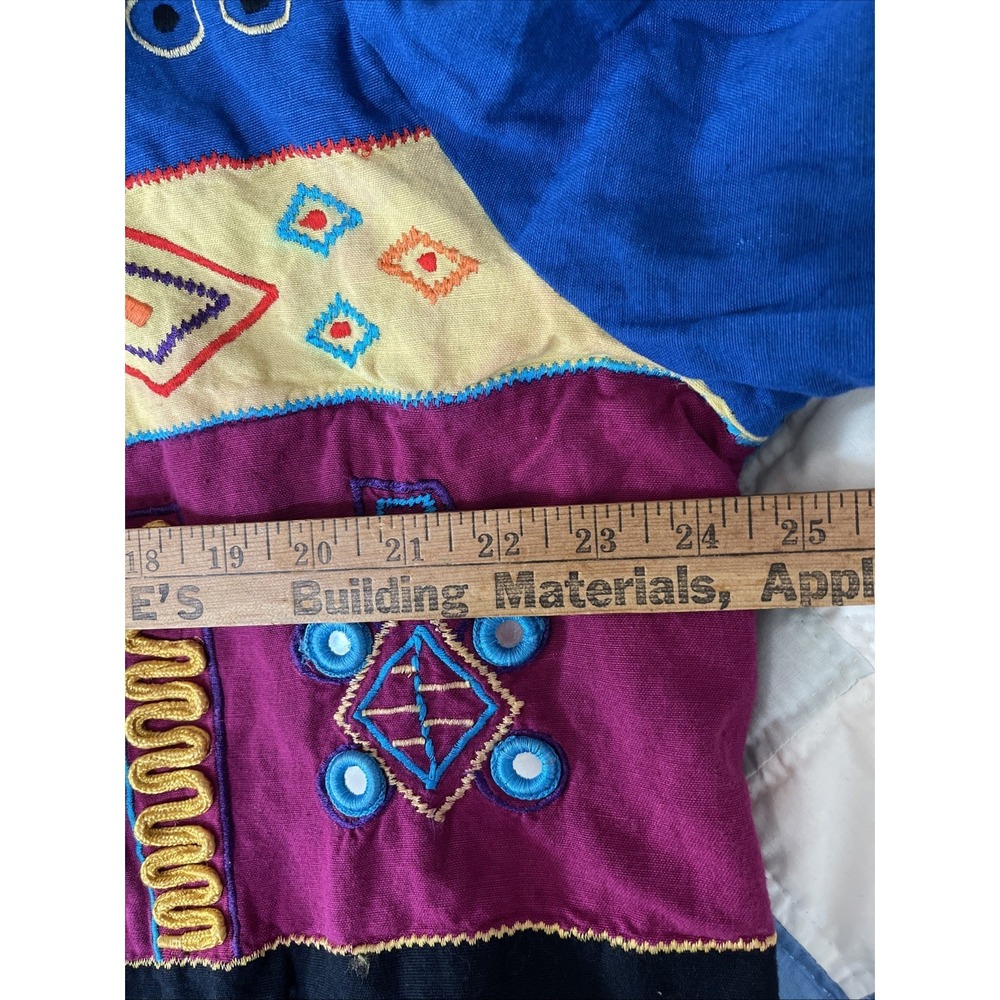 Abstract Patchwork Embroidered Jacket Women‎ Mult… - image 12